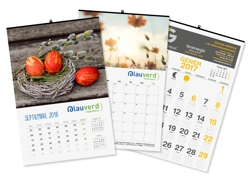 Blauverd-Impressors-imprimir-Calendarios-1 Imprimir calendarios. Blauverd Impressors. Imprimir calendarios. Imprimir revista. Imprimir libros. Impresión máxima calidad. Impresión precio económico. Impresión barata. Blauverd Impressors